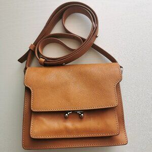 Marni Mini Trunk leather crossbody bag
